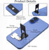 Zelphvt 2 Pack 360 Ultra Thin Phone Kickstand Rotating Alloy Steel Metal Stable Stand Universal Horizontal Vertical