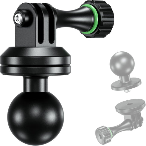 BRCOVAN Aluminum Alloy Tripod Mount Adapter with 1'' Ball, Compatible with RAM Mounts B Size