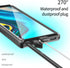 Designed for Galaxy S22 Ultra, Waterproof Case with Built-in Screen Protector, Full Body Shockproof Rugged Black