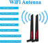 Stemedu 2PCS 12dBi 2.4GHz 5.8GHz Dual Band WiFi Antenna SMA Male Wi-Fi Antennas High Gain Universal for Wireless