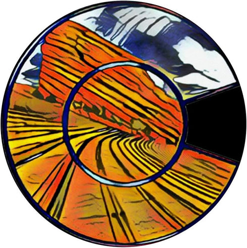 Colorado Red Rocks Denver Mountain Landscape Graphic Design PopSockets Grip and Stand for Phones