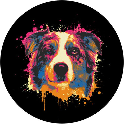 Aussie Splash Art PopSockets PopGrip for Australian Shepherd Dog Lovers
