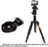 PellKing 1/4 Tripod/Monopod Adapter Mount for GoPro Hero 12 11 10 9 8 7 6 5, CNC Quick Release Base