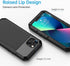 Lanhiem Metal Case for iPhone 13, Heavy Duty Shockproof Rugged Cover with Built-in Glass Screen Protector, Black