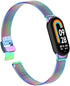Compatible for Xiaomi Mi Band 8 Band,Mi Band 8 Stainless Steel Metal Replacement Strap Bracelet Wristband Accessories for Xiaomi Mi Band 8