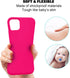 ZUSLAB Case for Apple iPhone 11 Pro Max, Silicone Gel Rubber Bumper Cover, Slim Thin Hard Shell Shockproof - Neon Pink