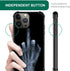 ZHEGAILIAN Skull Hand X-ray Case for iPhone 15 Pro Max, 6.7", Soft TPU Bumper, UNBreak Reinforced Corners, Men/Boys.