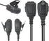 Radio Surveillance Earpiece Headset with Ptt Mic for Cobra Microtalk Walkie Talkies, 1 Pin Covert Ear Piece