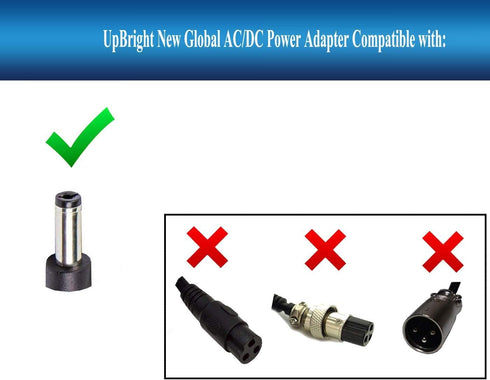 UpBright 29.4V AC/DC Adapter for Hoverstar LBW14 25.2V 2Ah Lithium Battery Hoverboard, 29.4VDC Charger