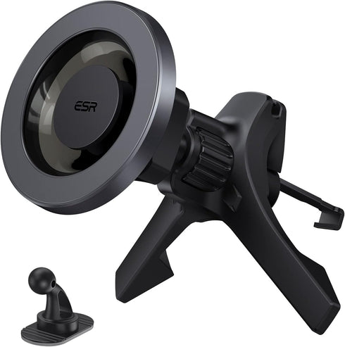 ESR HaloLock for MagSafe Car Mount, Air Vent/Dashboard Holder for iPhone 15/14/13/12, Strong Magnets, Grey