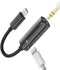 Lightning to 3.5mm Adapter for iPhone, 2in1 Dongle AUX Cord Converter for Apple MFi Certified 13/12/11 Pro Max