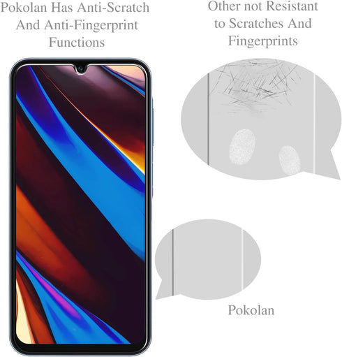 Pokolan 3-Pack Tempered Glass Screen Protector for Samsung Galaxy A15 5G/4G, 9H Hardness, Bubble Free, HD Clear, Easy