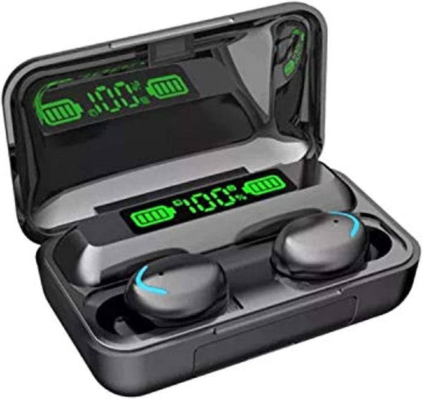F9 True Wireless Earbuds with Power Bank, Bluetooth Version 5.1, Portable Case, Sport Design