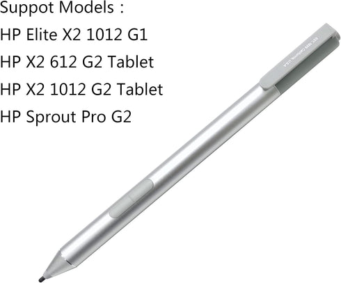 Active Pen Digital Pen for HP Elite x2 1012 G1 G2, Elitebook 1030 G2, Silver