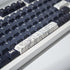 4pcs White Topographic Keycaps, PBT Cherry Profile Dye-Sublimation Custom Keycap Set for Mechanical Keyboards