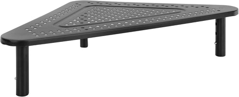 Corner Monitor Stand | Adjustable Height Corner Desk Shelf | Triangle Screen