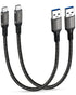 USB A to USB C Cable (2 Pack 1.6FT), USB 3.1/3.2 10Gbps Data Transfer and 60W 3A Fast Charging for Type C Devices