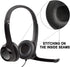 SOULWIT Replacement Earpads for Logitech H390 H600 H609 H760 Headphones, Noise Isolation Foam Cushions - H390 PL Black