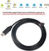 DTech USB to TTL Serial 5V Adapter Cable with FTDI FT232RL Chip, 6 Pin 0.1 inch Pitch Female Socket Header for Windows