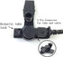 Earpieces for Motorola Walkie Talkies, 2 Pin Acoustic Tube Headset with Mic for CP200 GP2000 XU1100