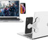 xcivi Magnetic Bracket for Monitor Side Mount, Laptop Duo Screen Mount & Smartphone Holder (Silver)