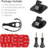 HSU Adhesive Mounts - Helmet Adhesive Sticky Mounts Flat & Curved 3M Mount for All GoPro and Other Action Cameras