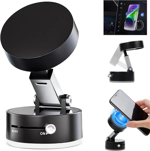 Kanroadi Vacuum Magnetic Suction Phone Holder, 2025 New Magnetic Suction Phone Mount, Foldable