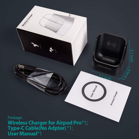 AirPods Wireless Charger for AirPods Pro and AirPods - Black