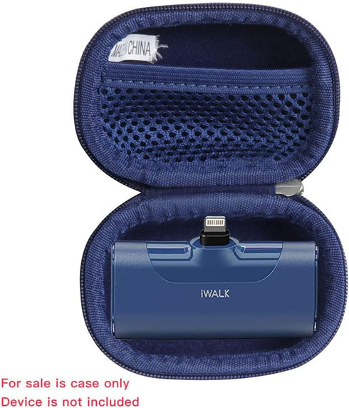 Hermitshell Hard Travel Case for iWALK 3350mAh/4500mAh Ultra-Compact Power Bank (Only Case) (Blue)