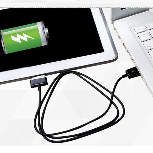 30 Pin USB Charger Cable for Samsung Galaxy Tab 2 10.1, 8.9, 7.7, 7.0 Plus, Note Tab 10.1 - 6.6ft Power Supply Cord