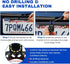 Backup Camera License Plate Bracket, Alpha Rider Universal Car Dash Cam Mirror Camera Kit, Rear View Holder