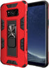 Samsung Galaxy S8 Plus Case - Military Grade Heavy Duty Shockproof Cover with Built-in Kickstand, Red
