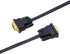 DTech 5M Ultra Thin Flat VGA Cable, 15 Pin Male to Male Connector, 16 Feet, Black