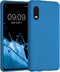 kwmobile Soft Slim Protective TPU Silicone Case for Samsung Galaxy Xcover Pro - Blue Reef