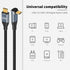 Poyiccot 240W USB C Cable 90 Degree, 10ft Type C to Type C, PD 3.1 240W Charger Cable with E-Mark Chip for MacBook,