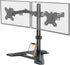MOUNT PRO Dual Monitor Stand, Free-Standing Full Motion Monitor Desk Mount Fits 2 Screens