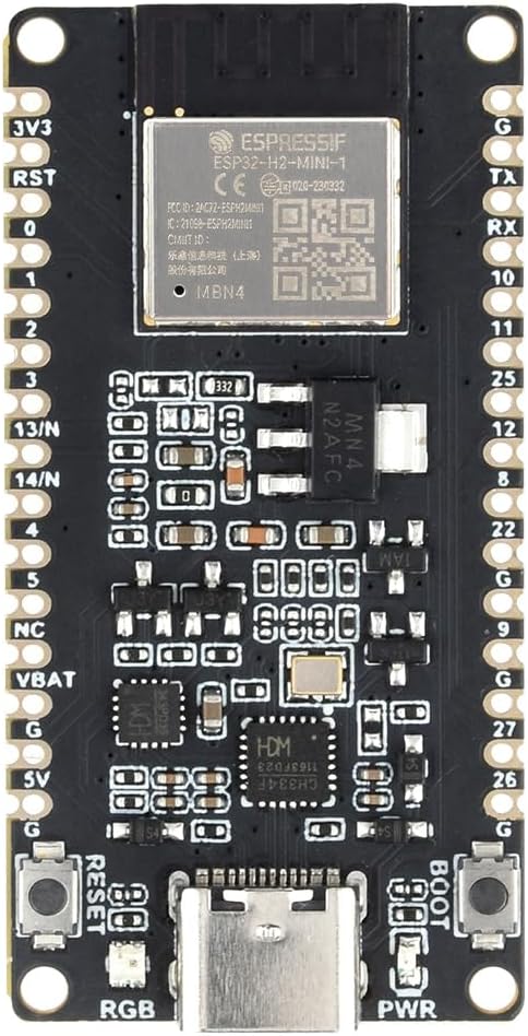 Waveshare ESP32-H2 Microcontroller Development Board, Integrated Bluetooth 5 and IEEE 802.15.4, 96MHz Processor