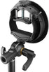 Godox S2 Speedlite S-Type Bracket Bowens Mount for Godox V1 AD200Pro AD400Pro, Precise Tilt Control and Umbrella Mount