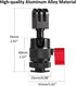 HSU Cold Shoe Mount Adapter - Aluminum 1/4”-20 Screw Hole 360° Rotation Tripod Mount for GoPro Hero