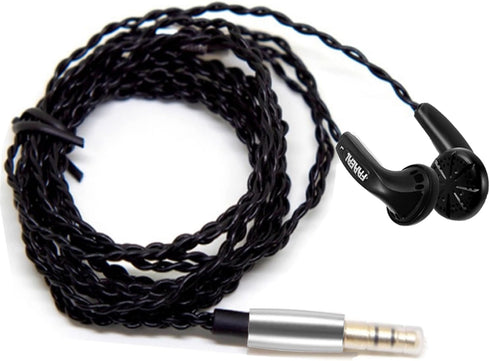 Wired Earphone Snow-Lotus 1.0 in Ear Earphones - 64 Ohm Clear Detailed Balanced Sound Flat Head Earbuds, HD Bass Driven
