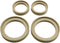 X AUTOHAUX Car Speaker Spacer Stereo Mount Adapter Ring Bracket, Wooden, 4pcs, 3inch 2inch ID