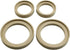 X AUTOHAUX Car Speaker Spacer Stereo Mount Adapter Ring Bracket, Wooden, 4pcs, 3inch 2inch ID