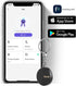 Bluetooth Smart Tag Tracker Key Finder with Key Chain and Separate Battery Compartment for Luggage Backpacks