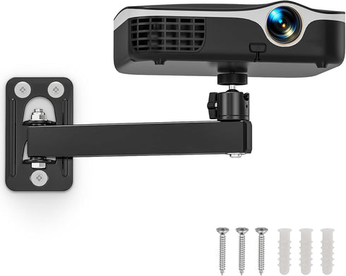 BAISHUN Projector Stand, Wall and Mini Ceiling Mount with 1/4-Inch Thread, 360-degree Rotation,
