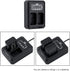 JJC 2-Pack FDA-EP10 A6000 A6100 A6300 NEX-7 NEX-6 Eyecup Eyepiece Viewfinder & Battery Charger for Sony Cameras