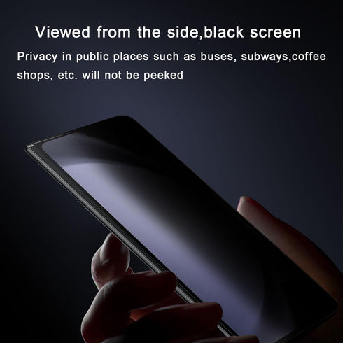 UEEBAI 2 Packs Privacy Screen Protector for Samsung Galaxy Z Fold 6 5G, Anti-Spy, Case Friendly, Easy Installation,