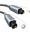 5FT-Toslink Optical Audio Cable Compatible with Soundbar, Stereo Systems, Home Cinema, Xbox