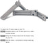 AIDITIYMI HJ4-1 HJ3-1 43C350U 43C350KU 43C350U0002 43 Inch C350 4K 2023 TV Base Stand, TV Stand Legs Replacement