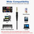 19.5Ft Extra Long Cord Headphones for TV PC with Volume Control, Wired Over Ear Earphones for Seniors