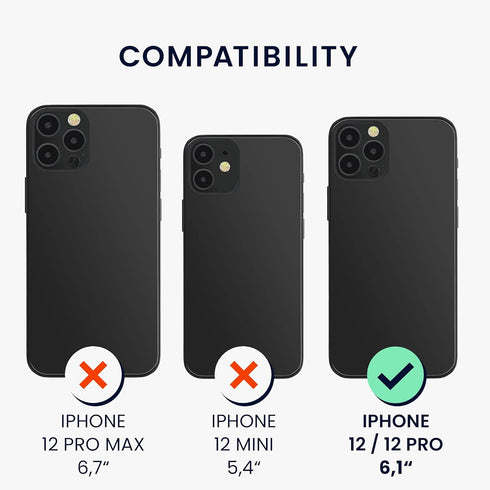 kwmobile 12 12 Case Compatible with Apple iPhone / iPhone Pro Case - TPU Silicone Phone Cover with Soft Finish - Dolce